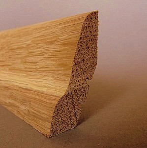  Listwa  przypodłogowa   dębowa  2,5x4,5cm  