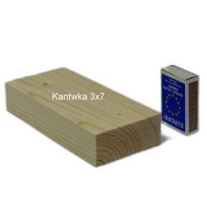 Kantówka z drewna heblowana 3x7cm
