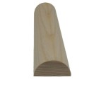 Półwałek  jesionowy 30x15mm