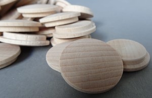 Zaślepka zatyczka bukowa średnica 25mm 100szt