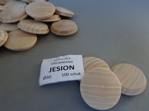 Zaslepka-wykonana-z-drewna-jesionowego-30mm-sklepdrewna.pl